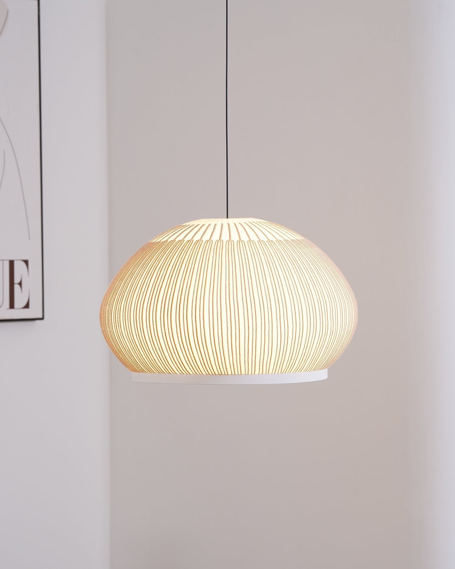 Blythe Minimalist Fabric Pendant Light - Letslighting