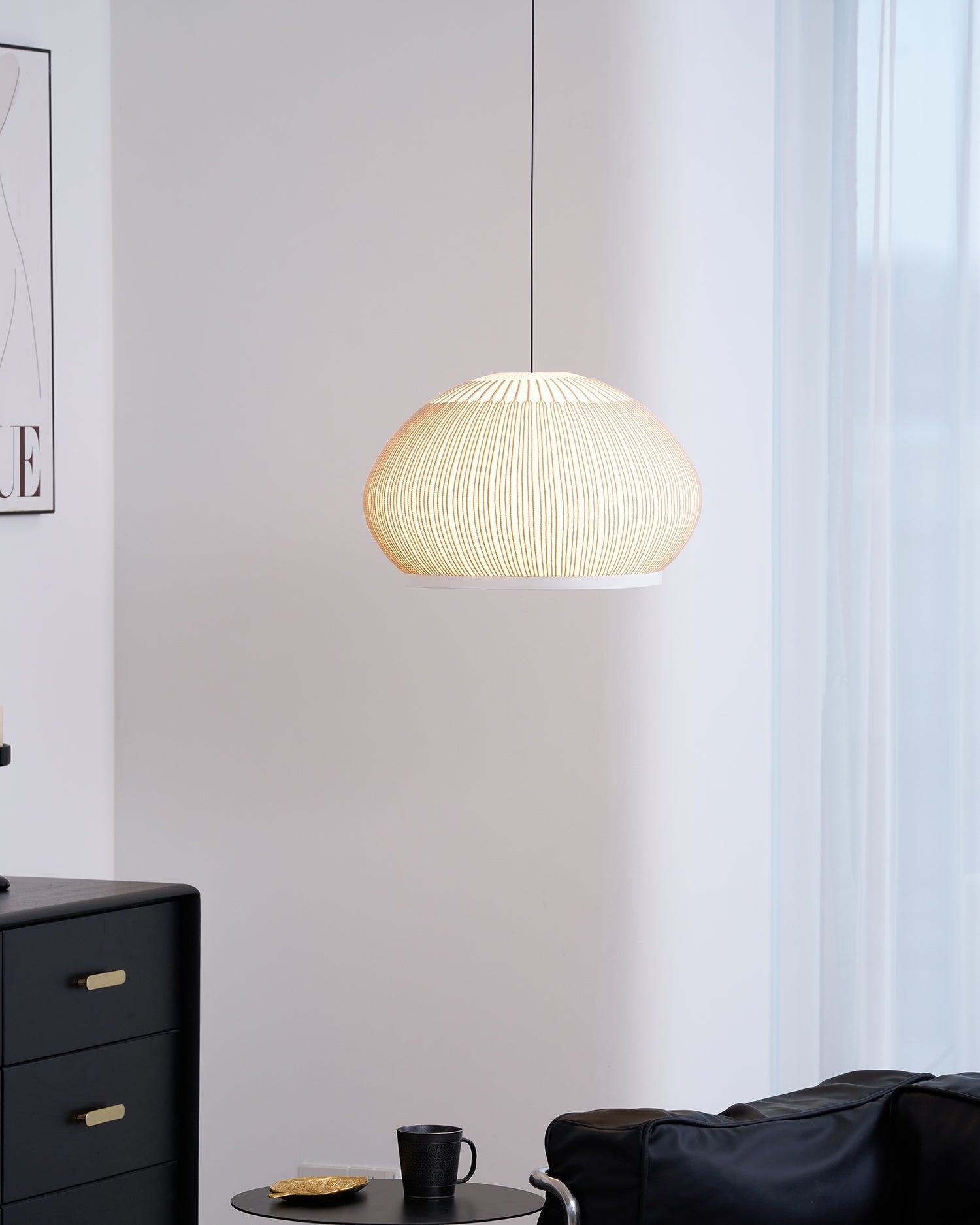 Blythe Minimalist Fabric Pendant Light - Letslighting