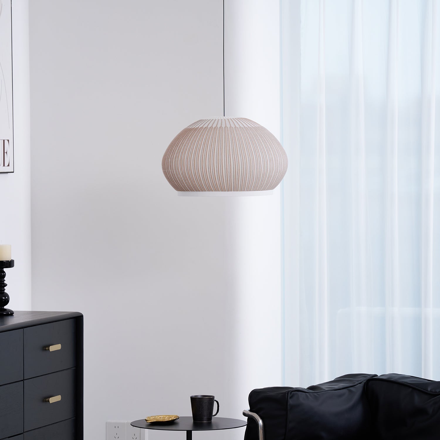 Blythe Minimalist Fabric Pendant Light - Letslighting