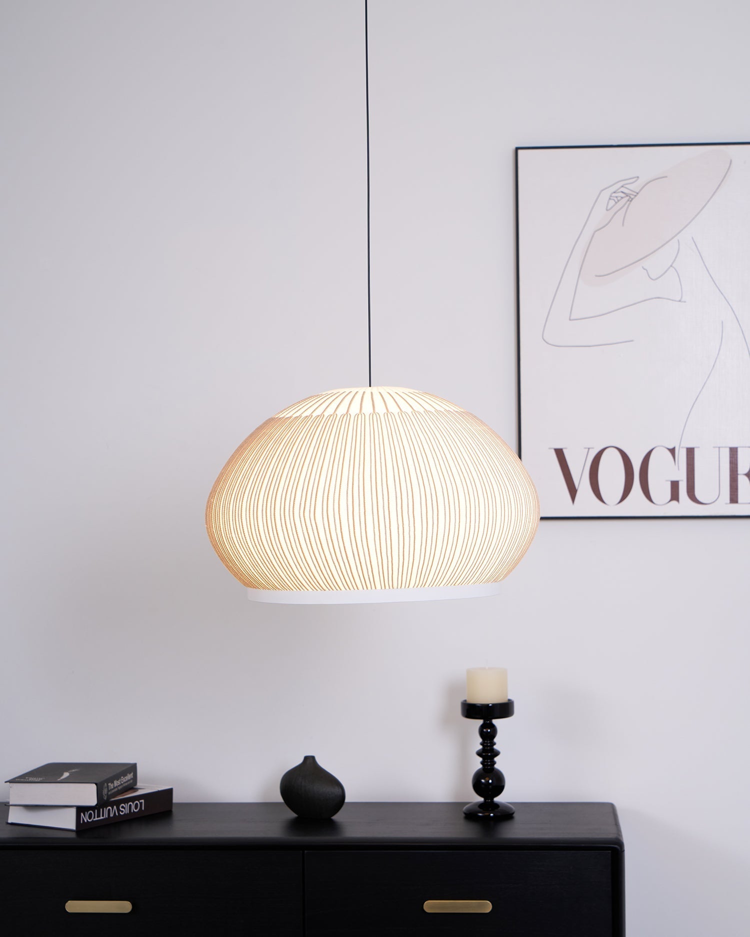 Blythe Minimalist Fabric Pendant Light - Letslighting