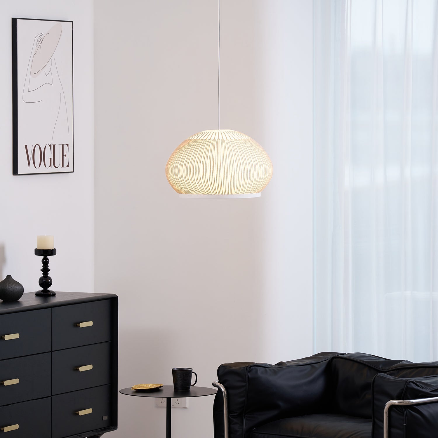 Blythe Minimalist Fabric Pendant Light - Letslighting