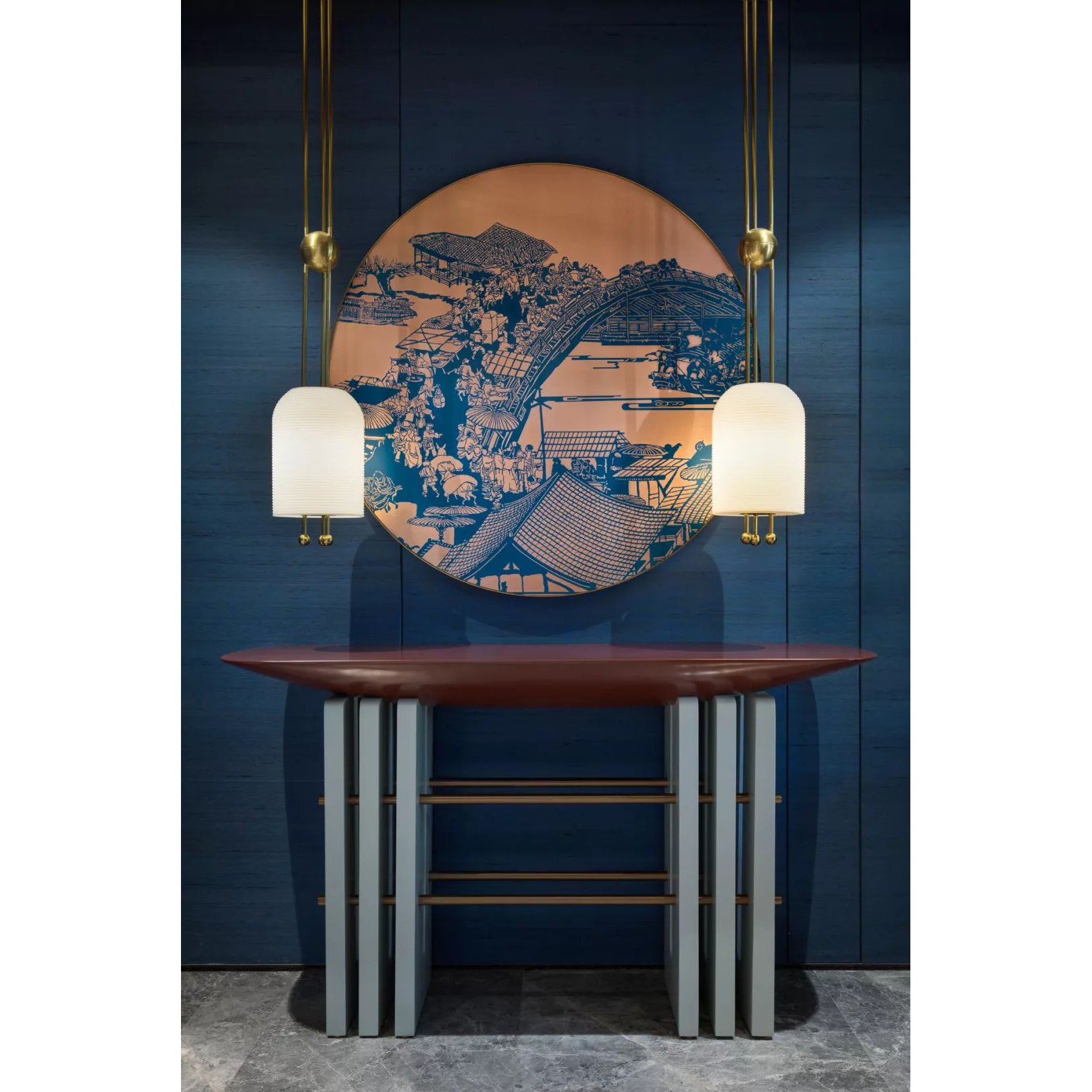 Ucaryra Premium Elegance Glass Lantern Pendant Lamp - Letslighting