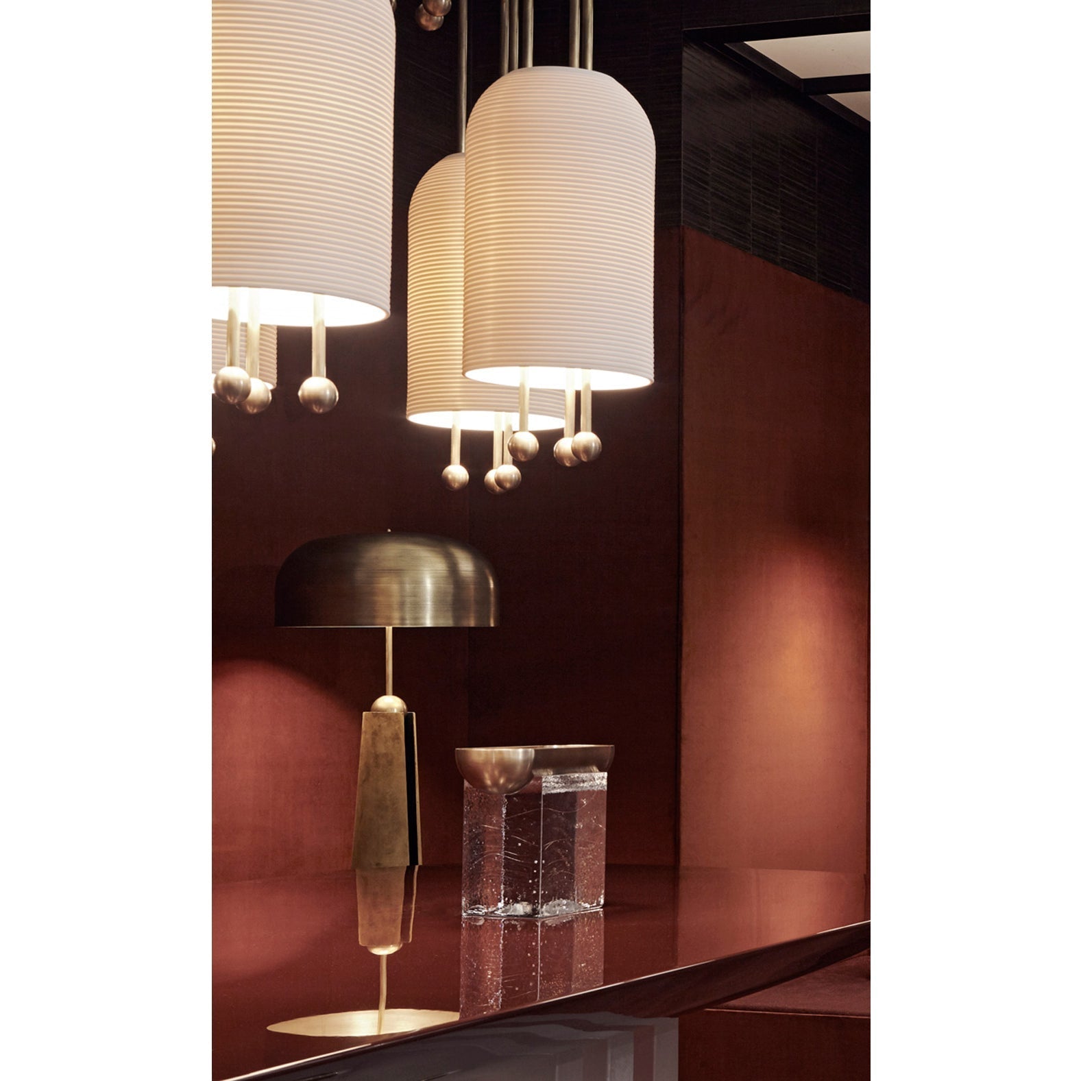Ucaryra Premium Elegance Glass Lantern Pendant Lamp - Letslighting