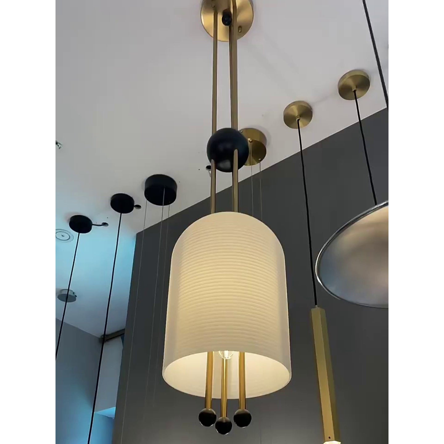 Ucaryra Premium Elegance Glass Lantern Pendant Lamp - Letslighting