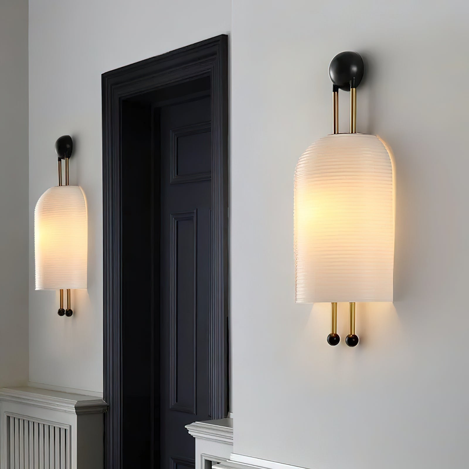 Zelaeora Modern Minimalist Glass Lantern Sconce Wall Lamp - Letslighting