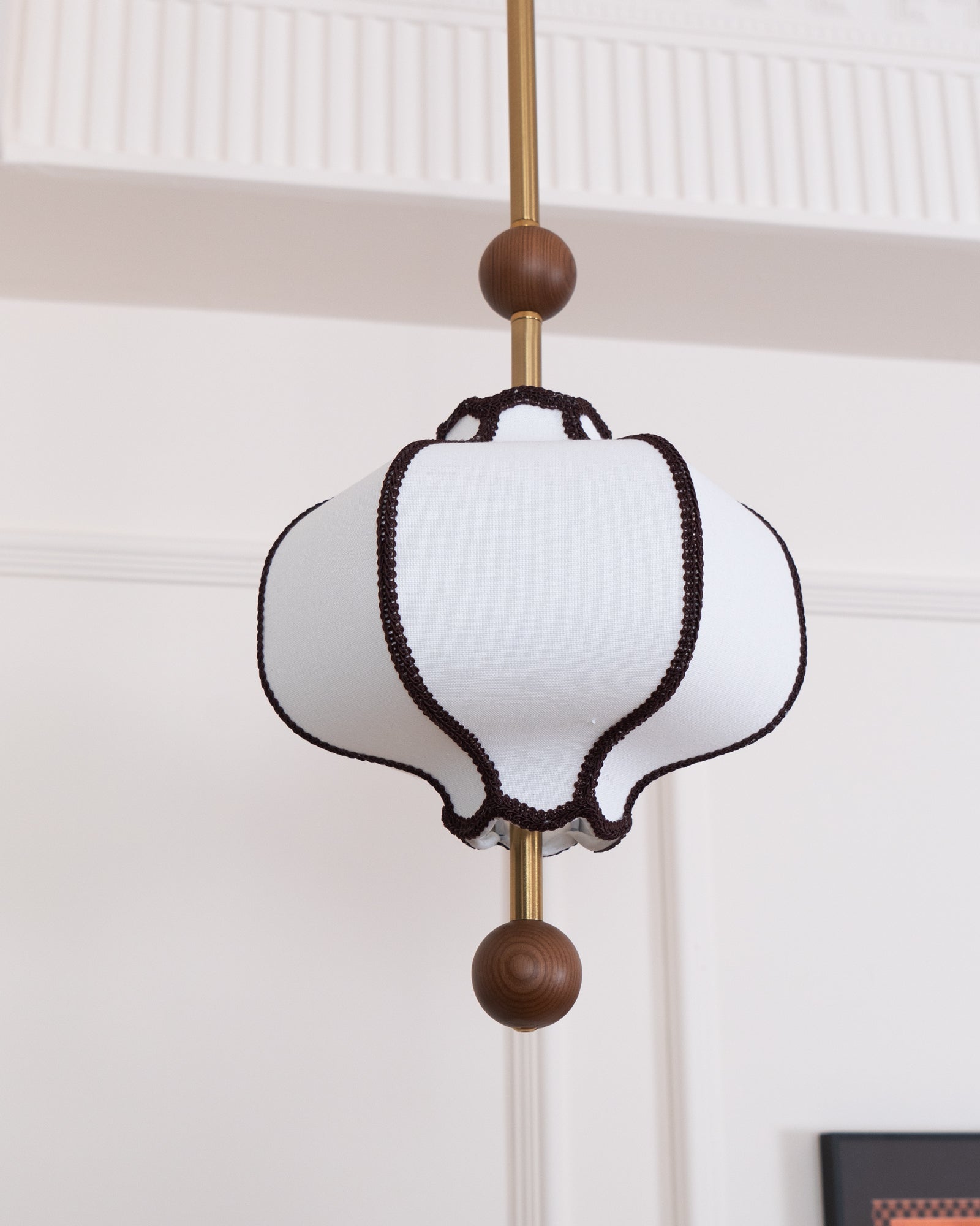 Lustra Pendant Light Lantern Fabric for Living Room - Letslighting