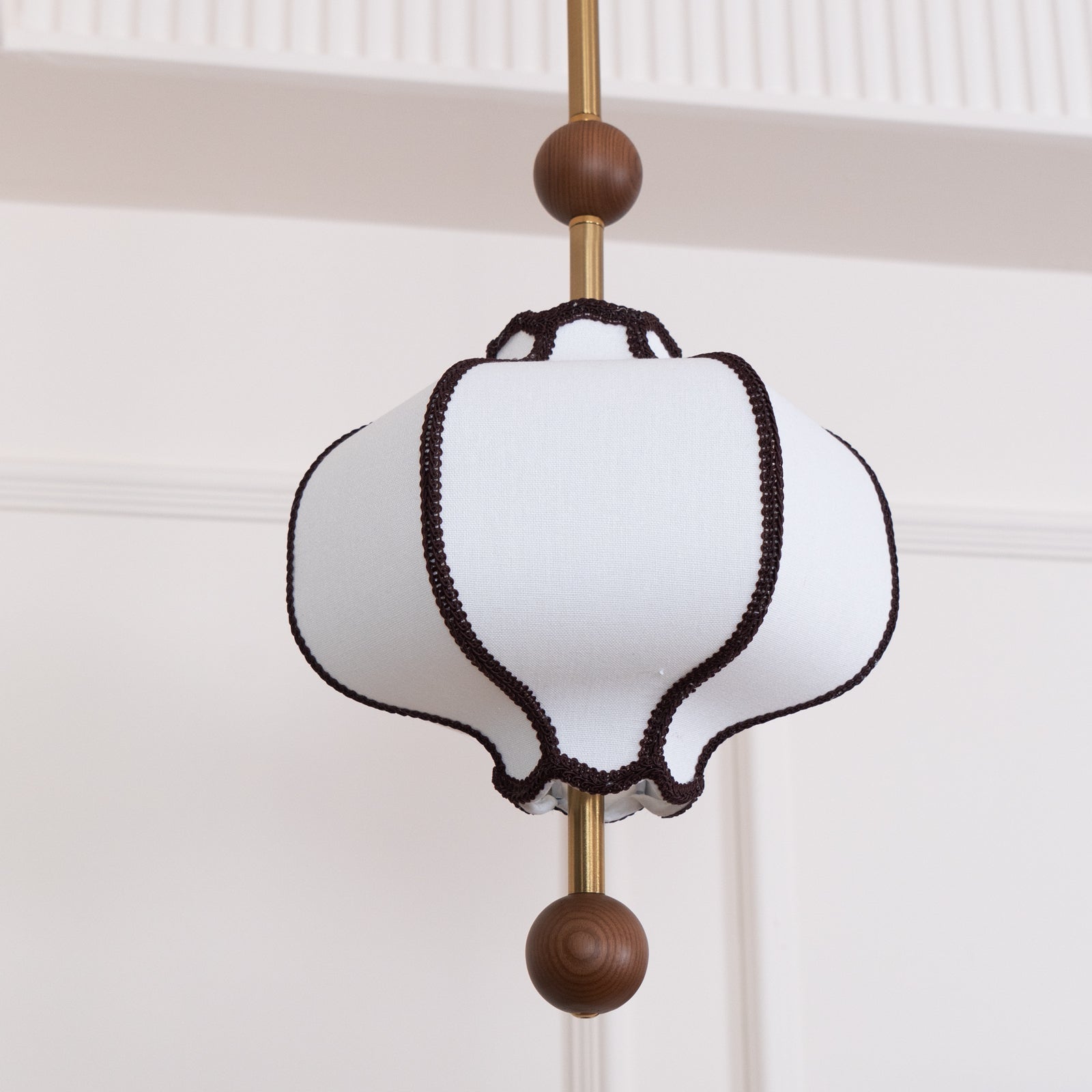 Lustra Pendant Light Lantern Fabric for Living Room - Letslighting
