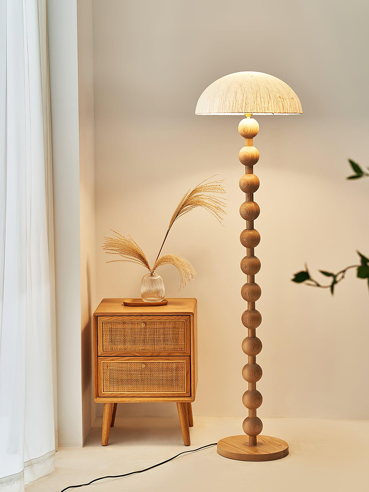 Lyliril Retro Wood Floor Lamp - Letslighting