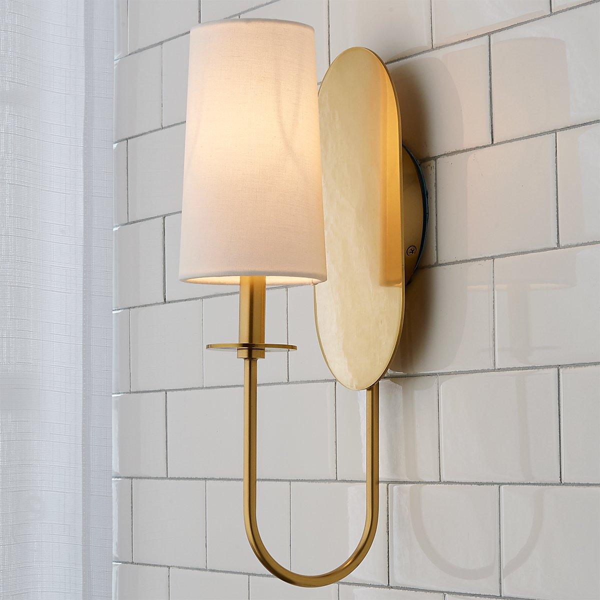Voloraris Premium Elegance Brass Fabric Wall Lamp - Letslighting