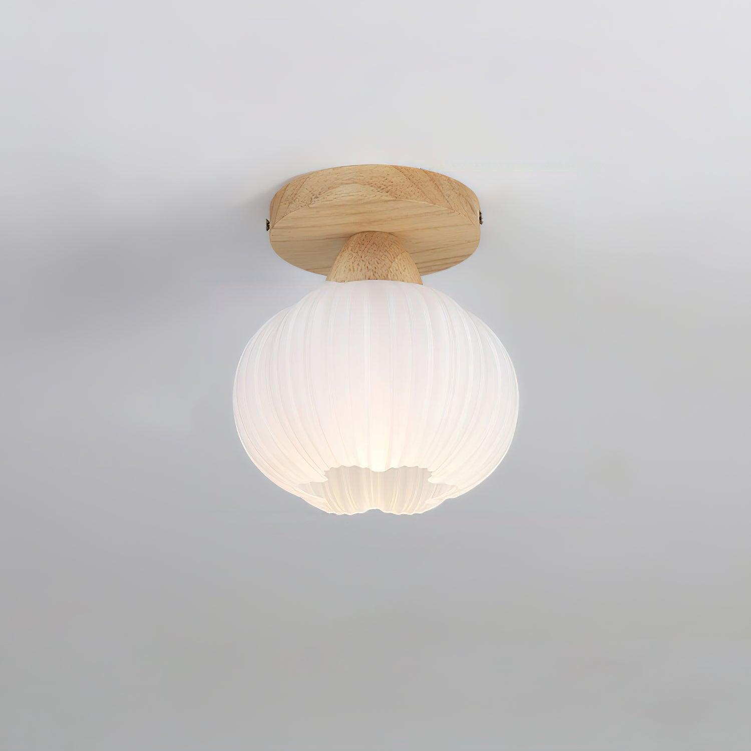 Gleam Large Flower Bag Wood Ceiling Lamp - Letslighting