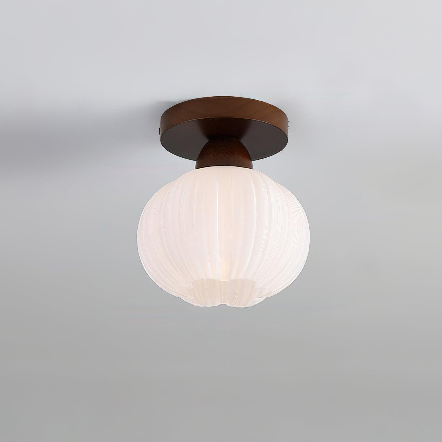 Gleam Large Flower Bag Wood Ceiling Lamp - Letslighting