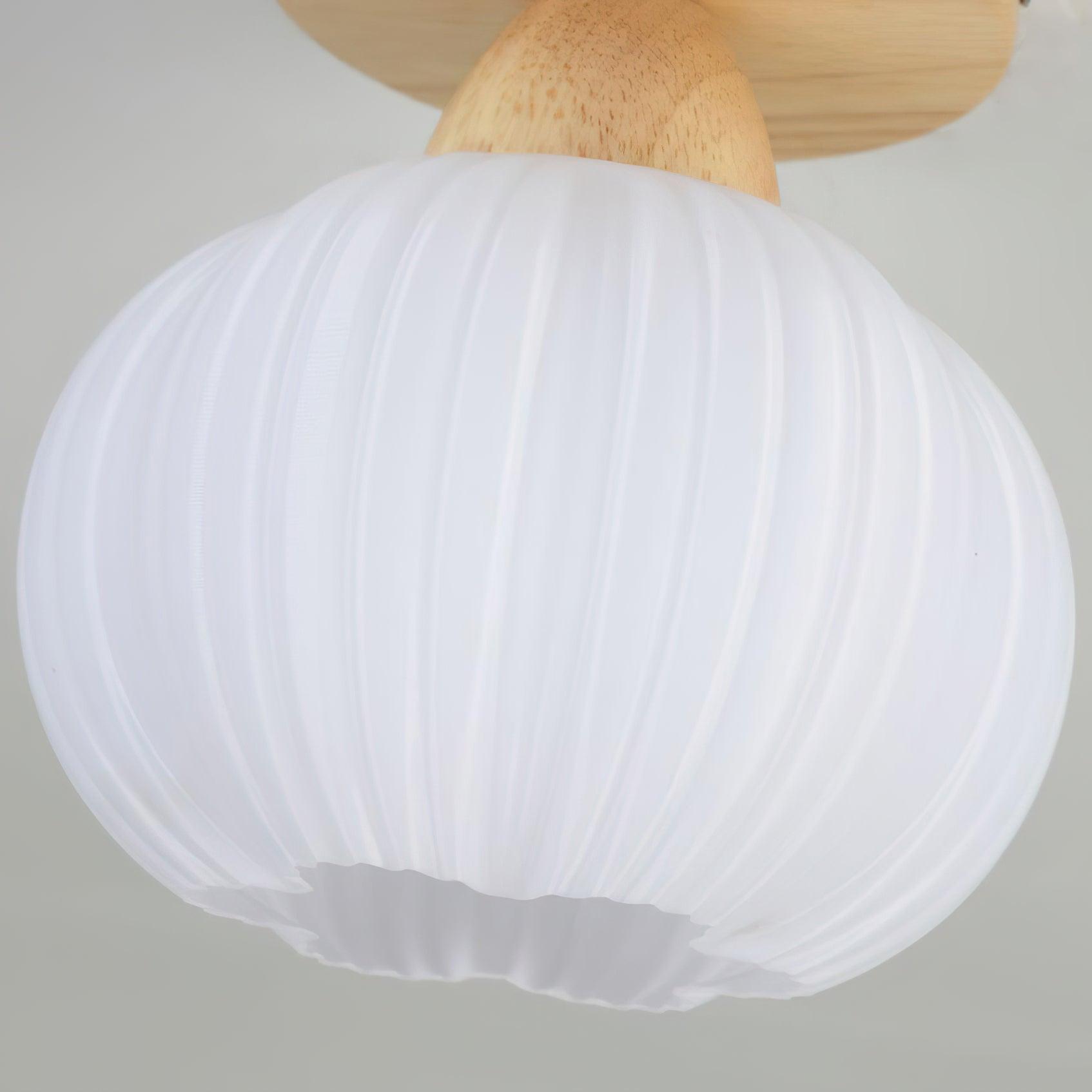Gleam Large Flower Bag Wood Ceiling Lamp - Letslighting