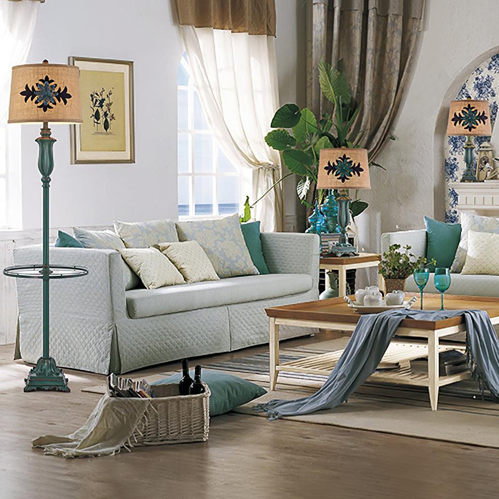 Byron Vintage Resin Floor Lamp - Letslighting