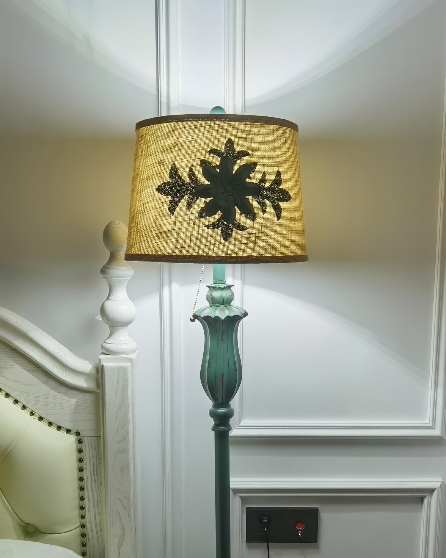 Byron Vintage Resin Floor Lamp - Letslighting