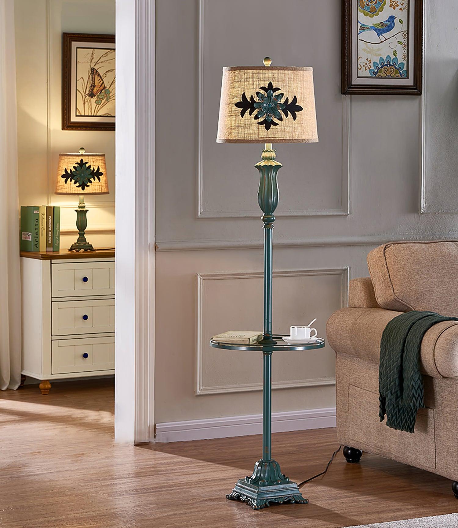Byron Vintage Resin Floor Lamp - Letslighting