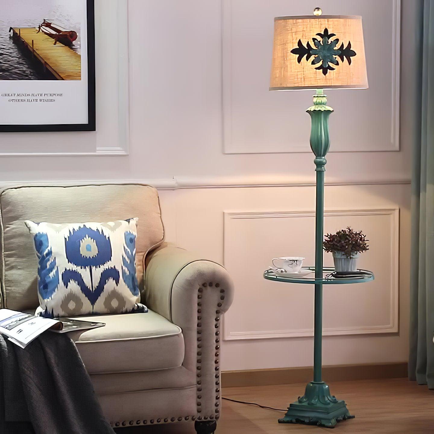 Byron Vintage Resin Floor Lamp - Letslighting