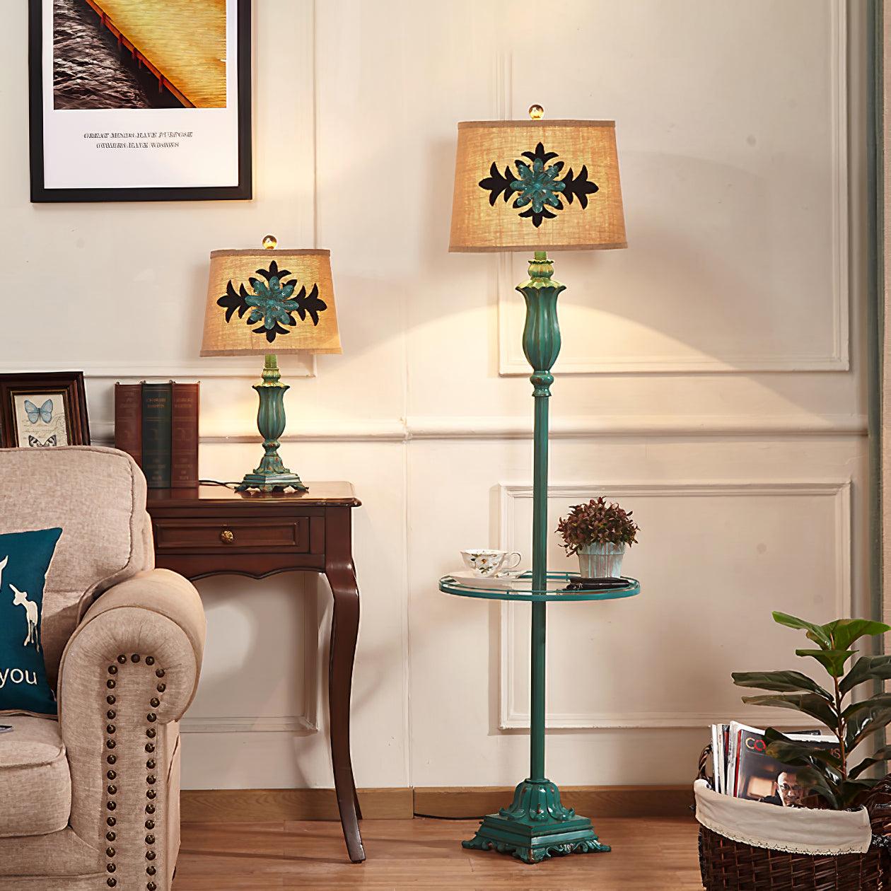 Byron Vintage Resin Floor Lamp - Letslighting