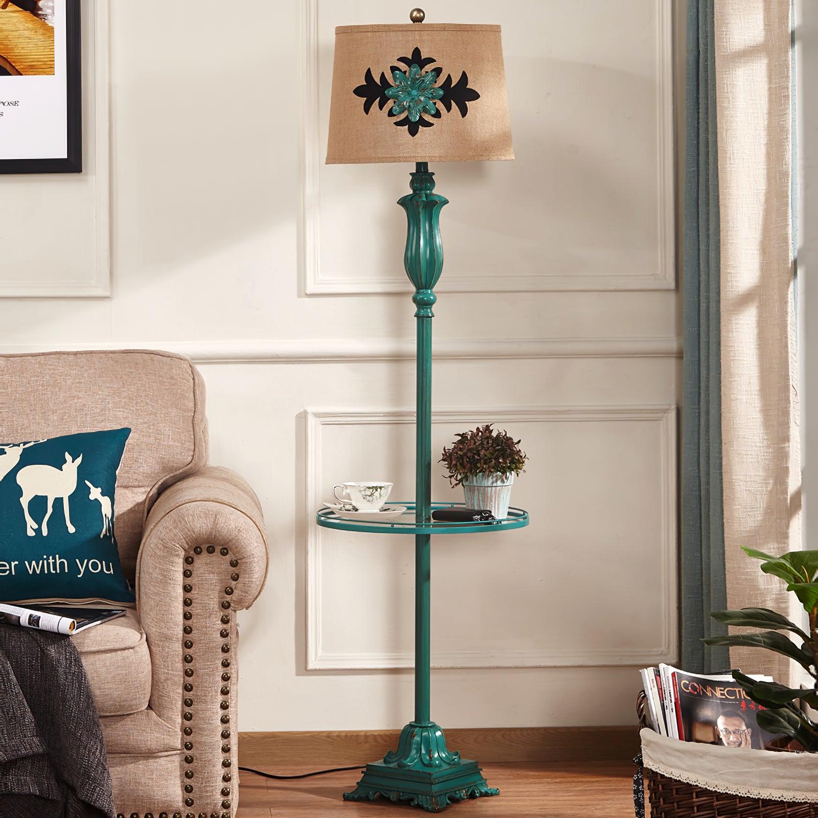 Byron Vintage Resin Floor Lamp - Letslighting