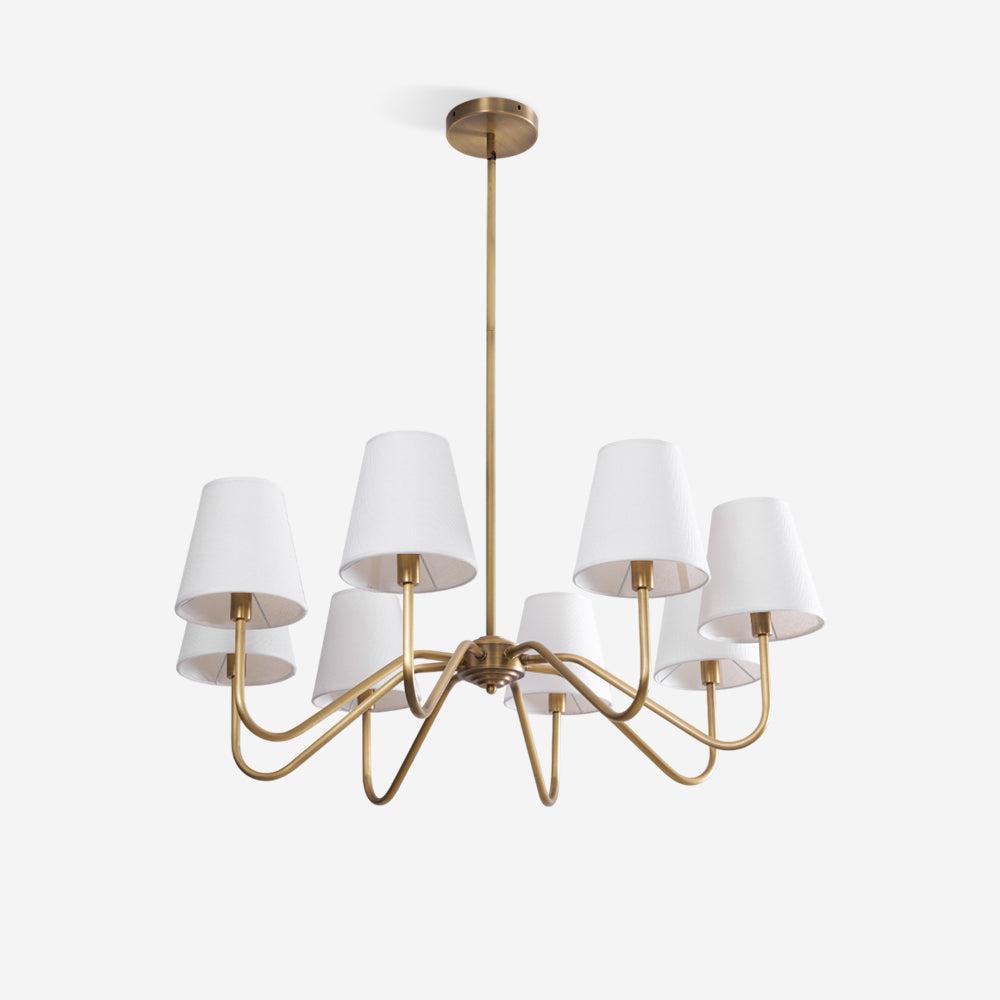 Lassen Chandelier Curved Arms - Letslighting