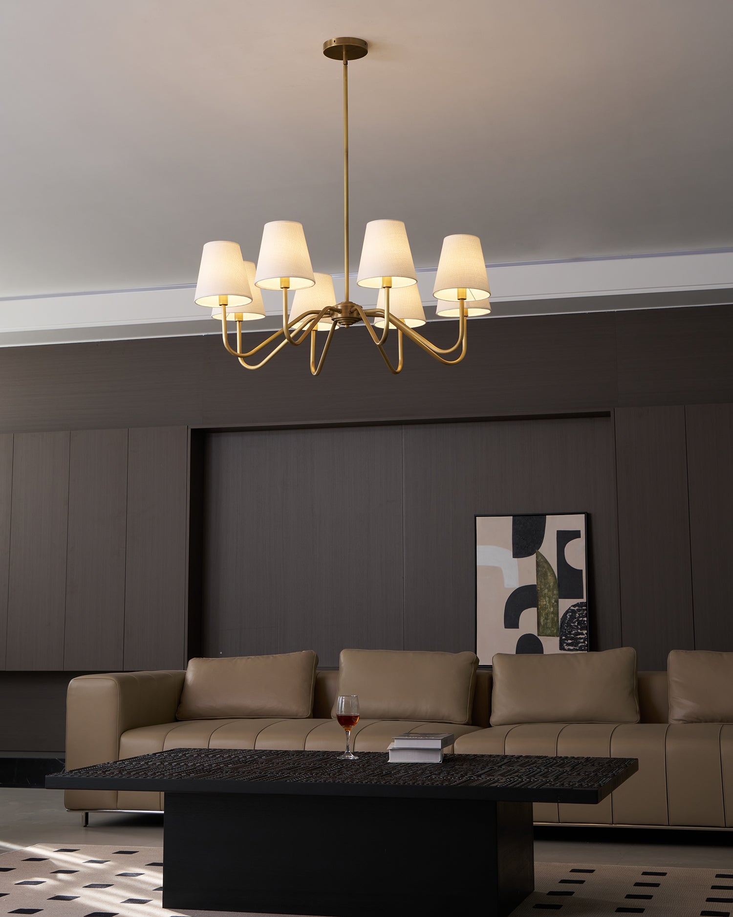 Lassen Chandelier Curved Arms - Letslighting
