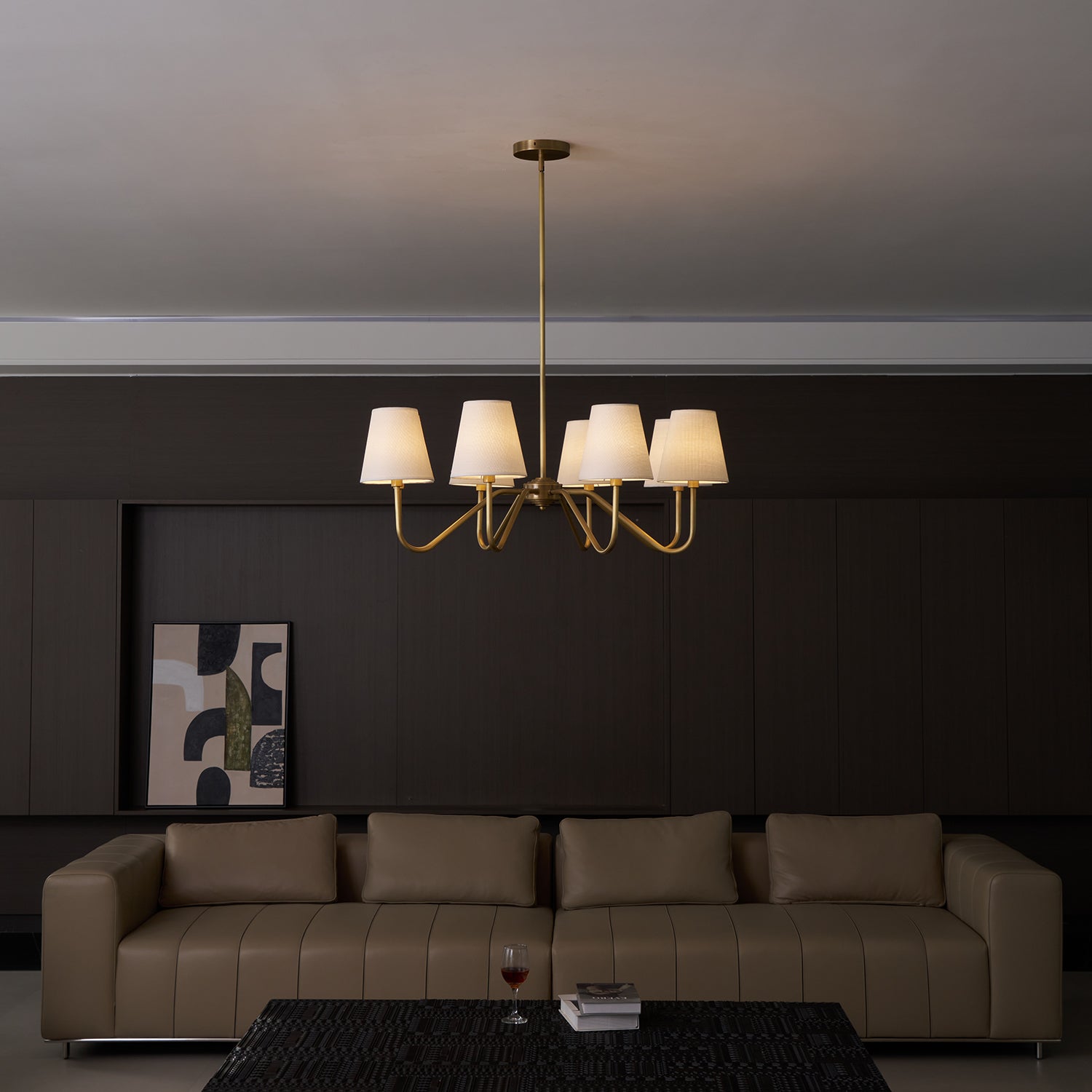 Lassen Chandelier Curved Arms - Letslighting