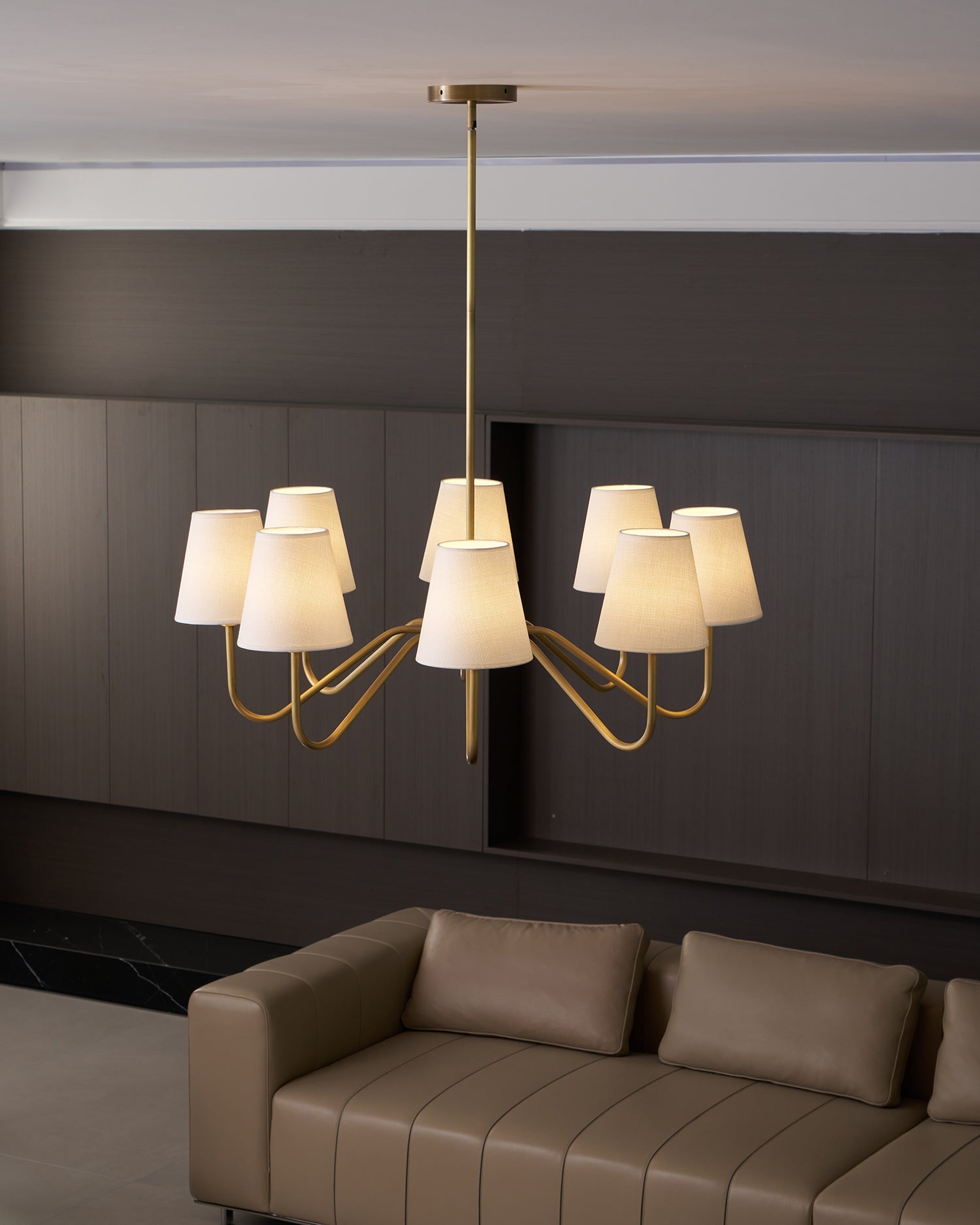 Lassen Chandelier Curved Arms - Letslighting