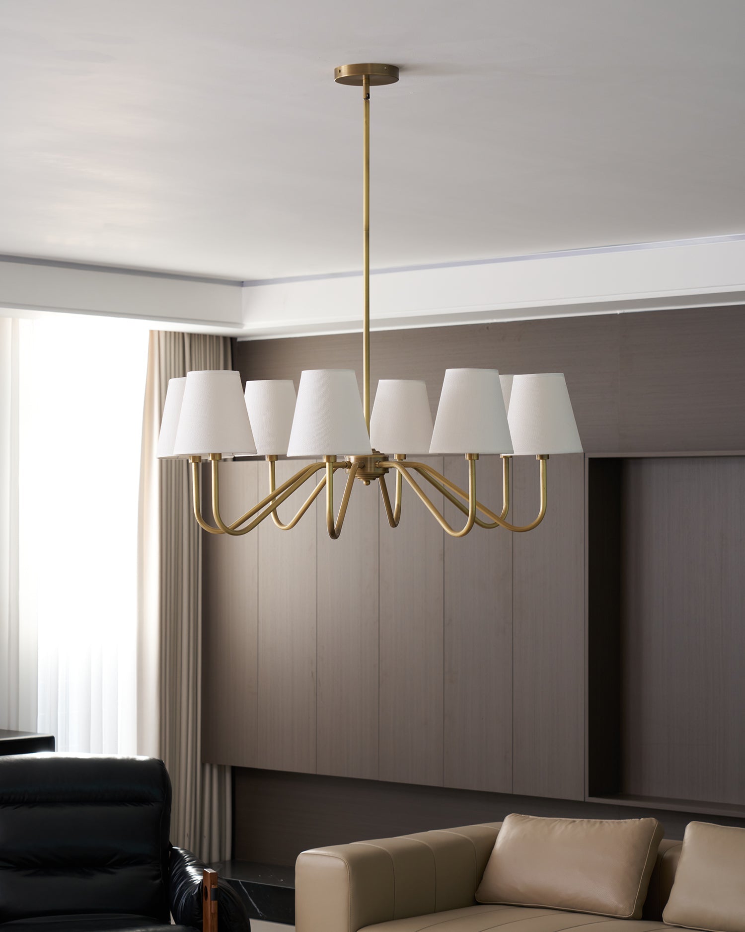 Lassen Chandelier Curved Arms - Letslighting