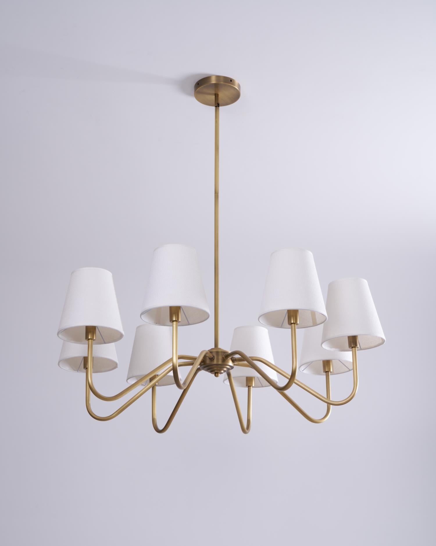 Lassen Chandelier Curved Arms - Letslighting