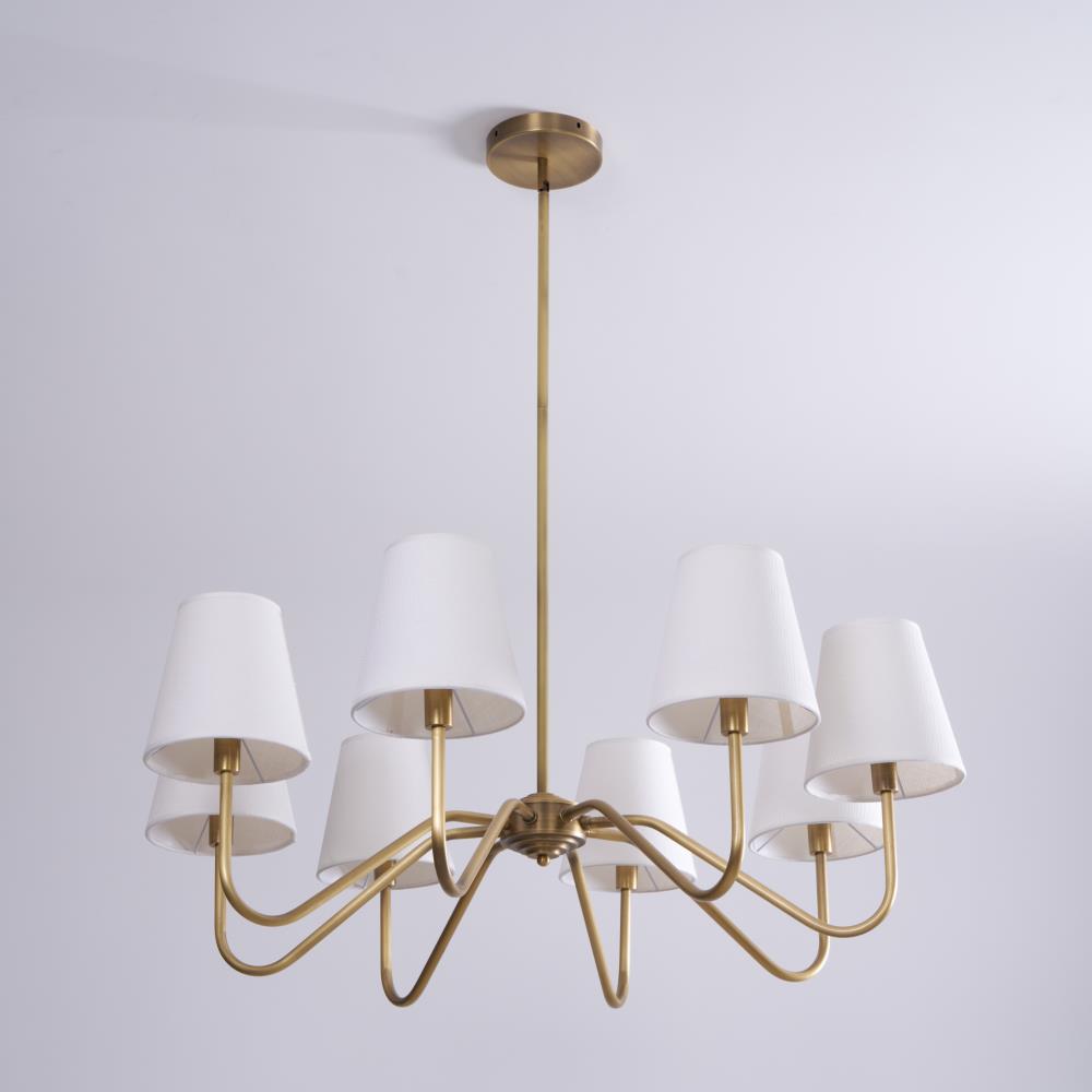 Lassen Chandelier Curved Arms - Letslighting