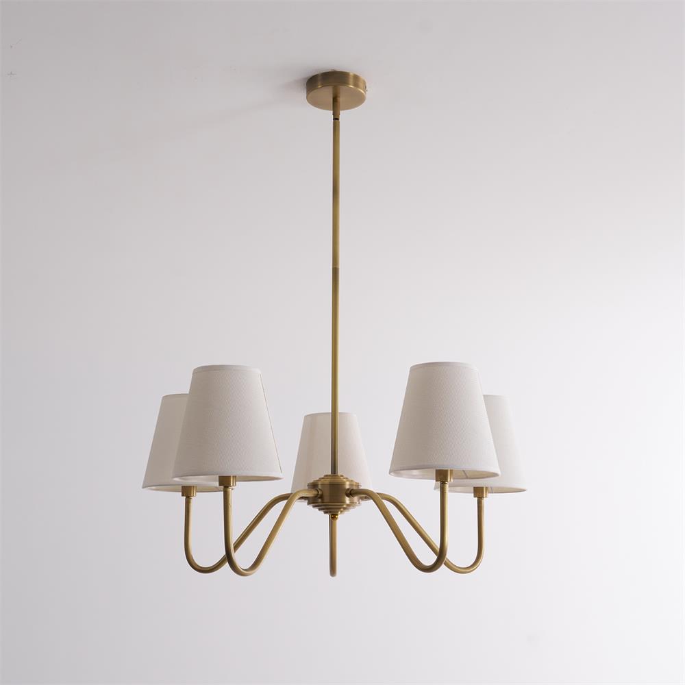 Lassen Chandelier Curved Arms - Letslighting