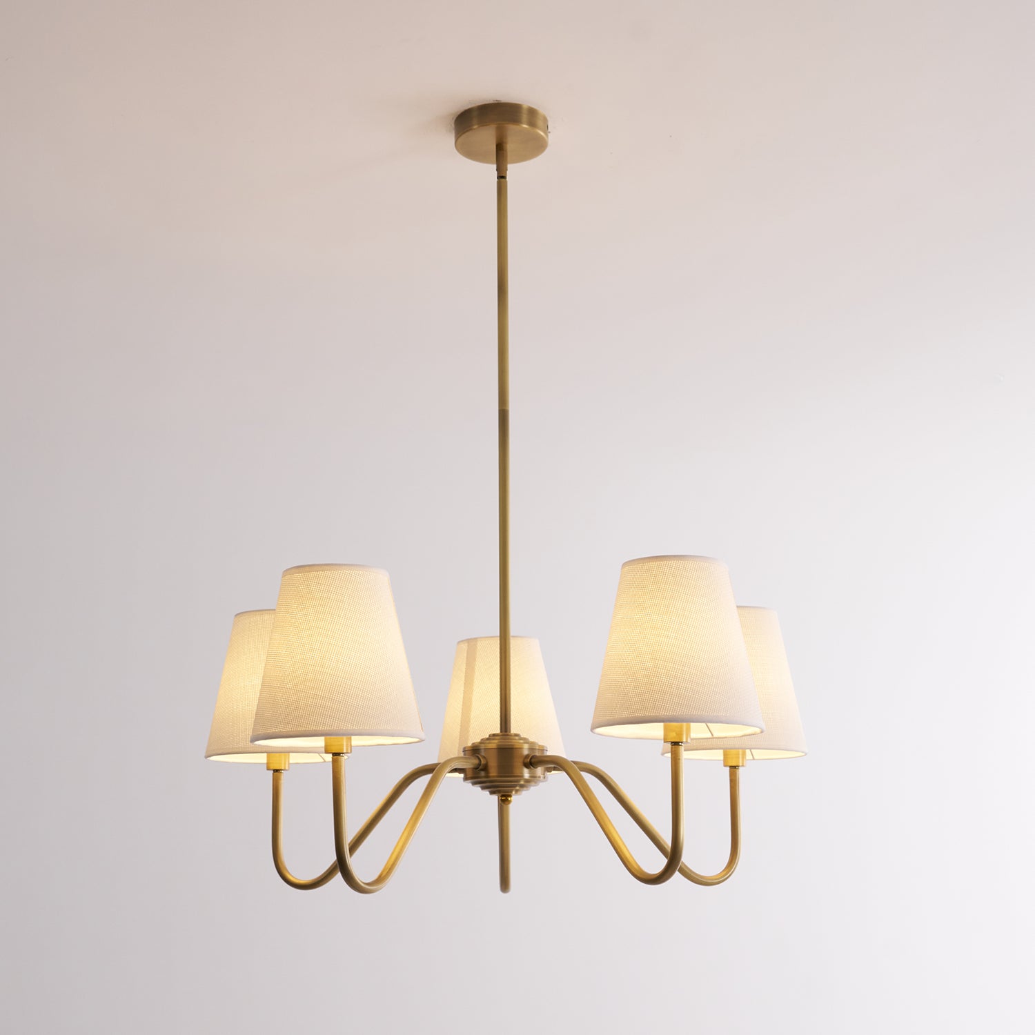 Lassen Chandelier Curved Arms - Letslighting
