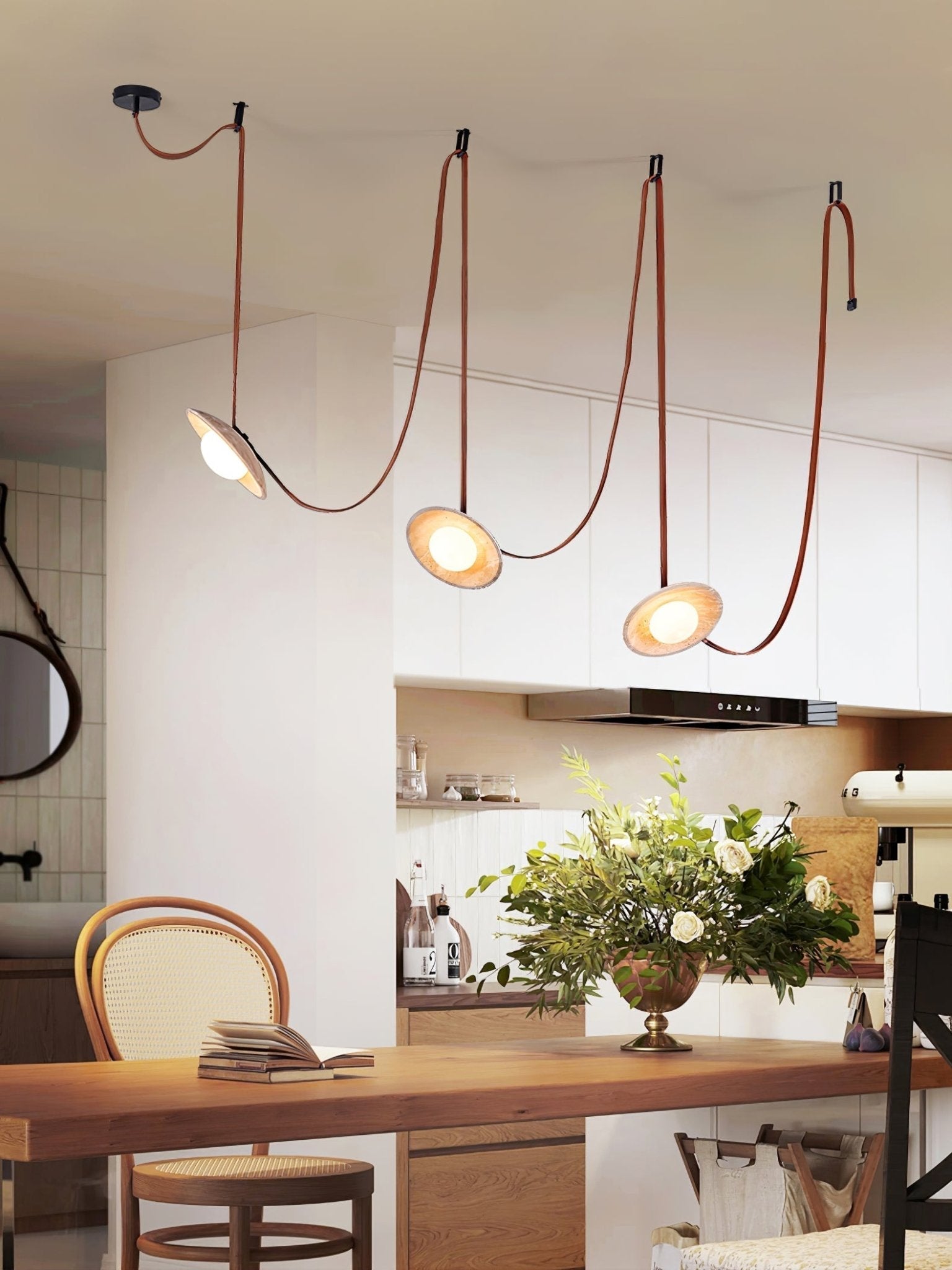 Ulsoryra Organic Travertine Pendant Light Cluster - Letslighting
