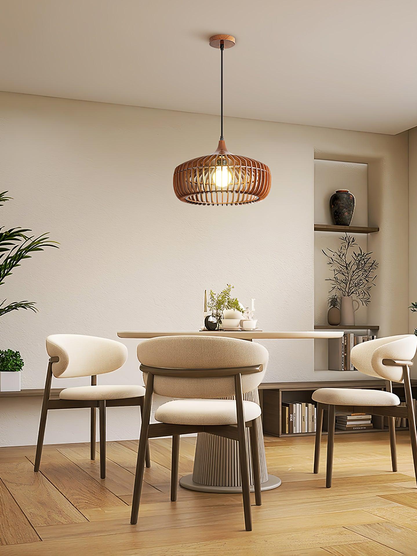 Vesva Wooden Retro Pendant Lamp - Letslighting