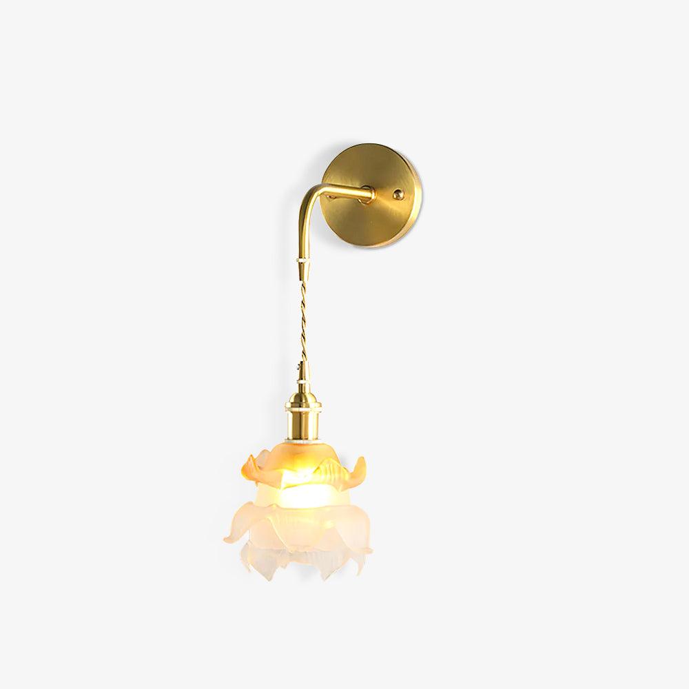 Amarira Premium Elegance Brass Glass Wall Lamp - Letslighting