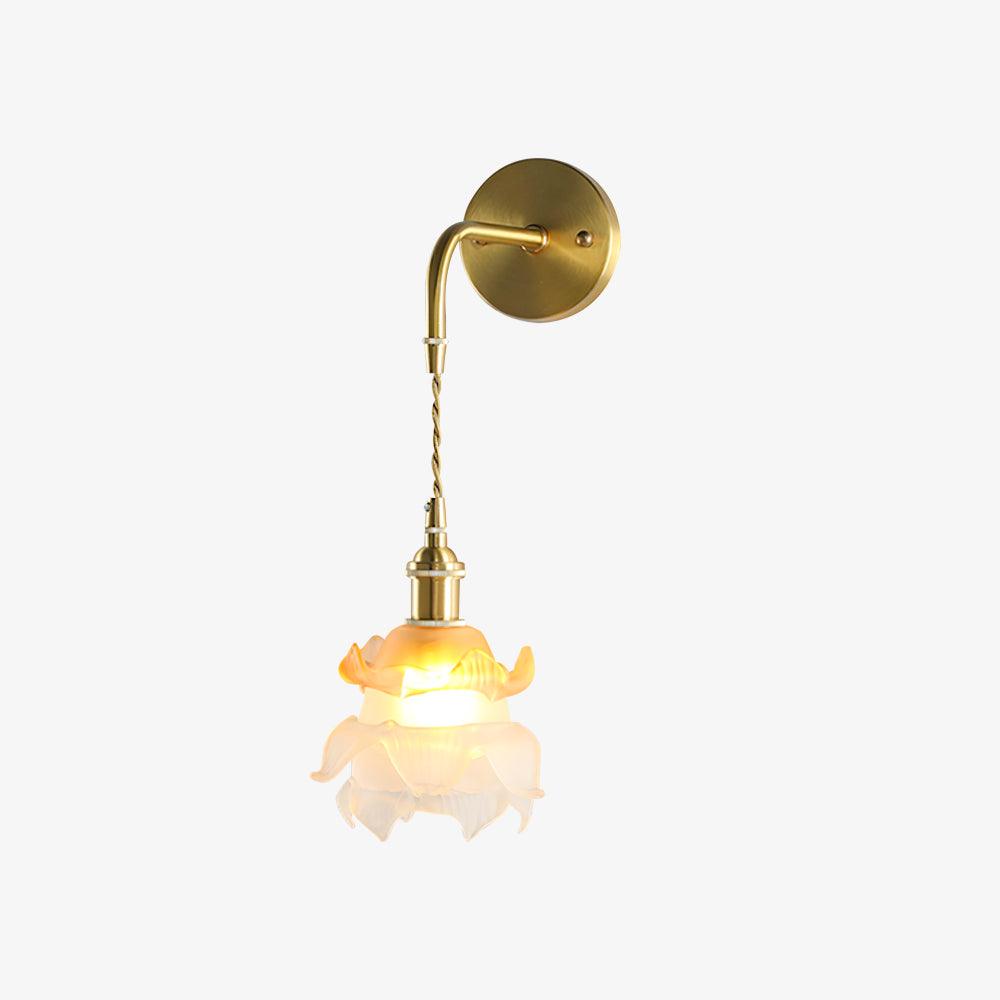 Amarira Premium Elegance Brass Glass Wall Lamp - Letslighting