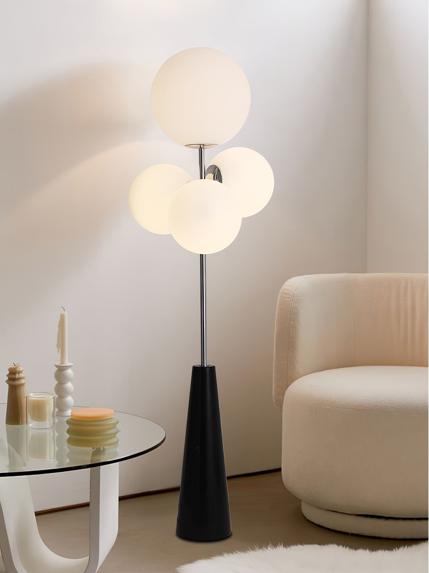 Lance Modern Marble Floor Lamp - Letslighting