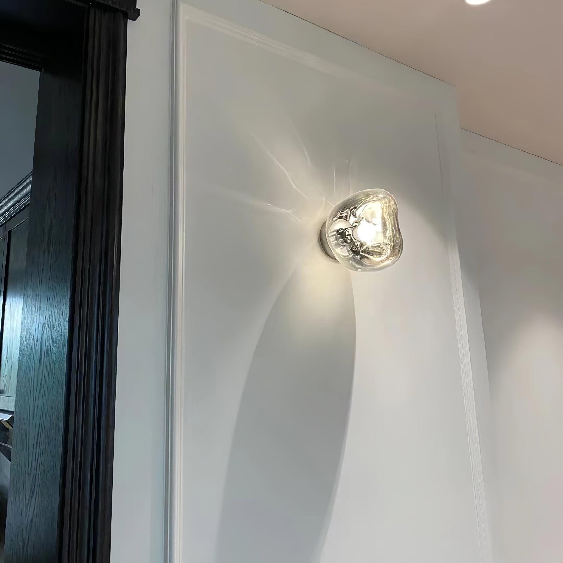 Auden Amber Glass Wall Lamp - Letslighting