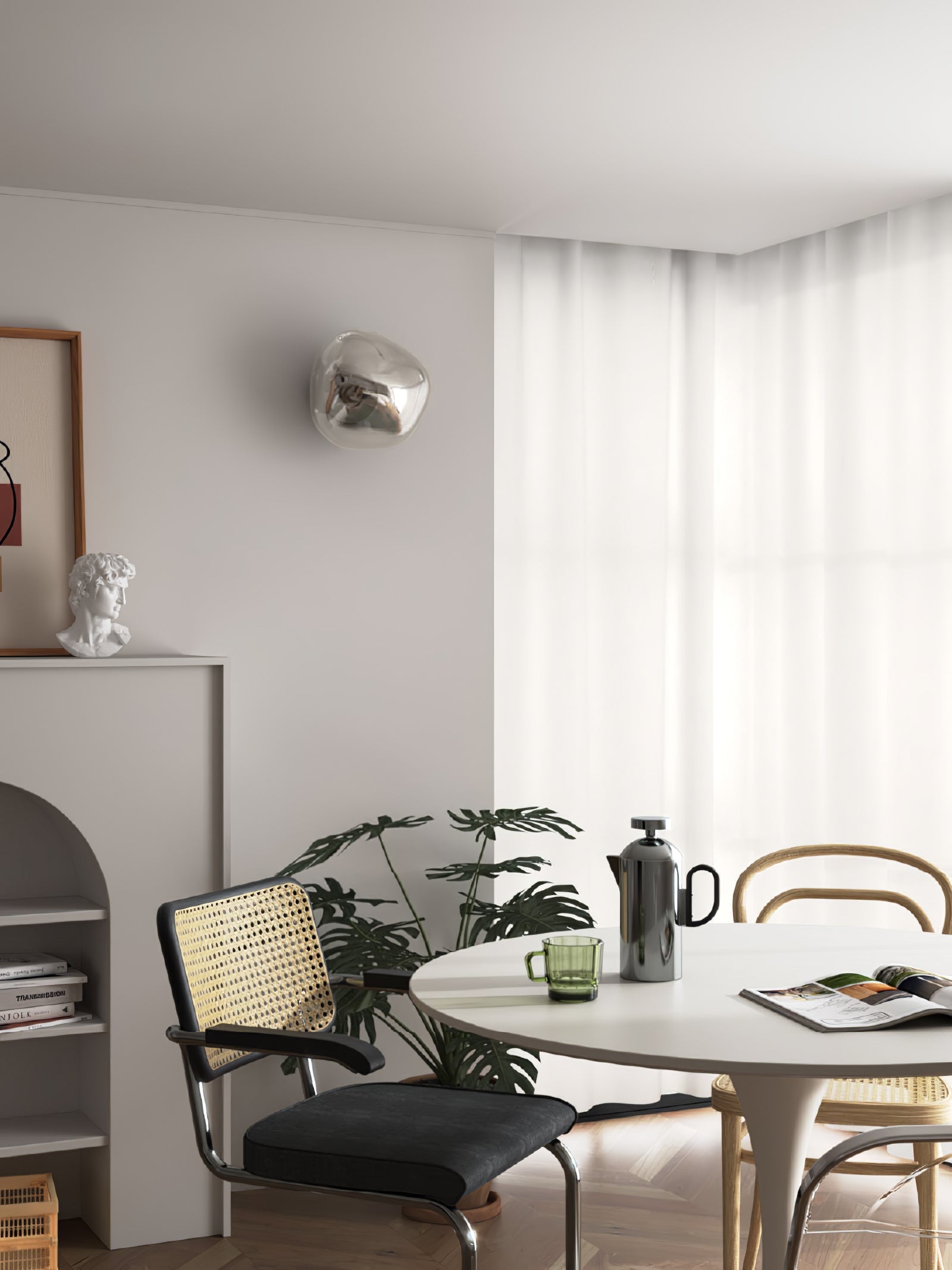 Auden Amber Glass Wall Lamp - Letslighting