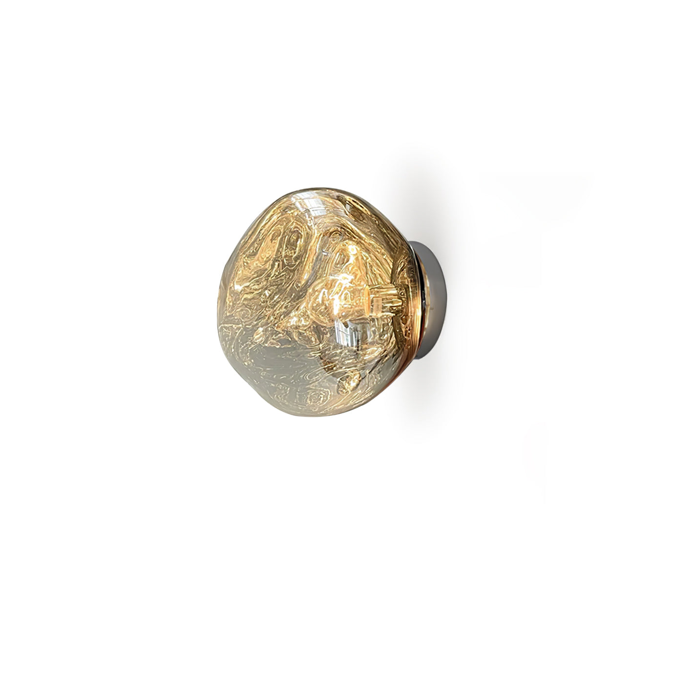 Auden Amber Glass Wall Lamp - Letslighting