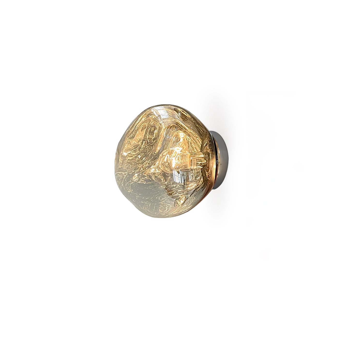 Auden Amber Glass Wall Lamp - Letslighting