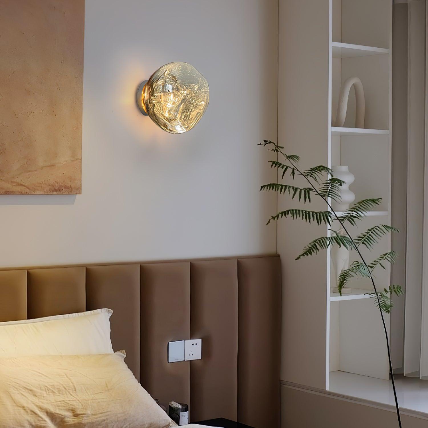Auden Amber Glass Wall Lamp - Letslighting