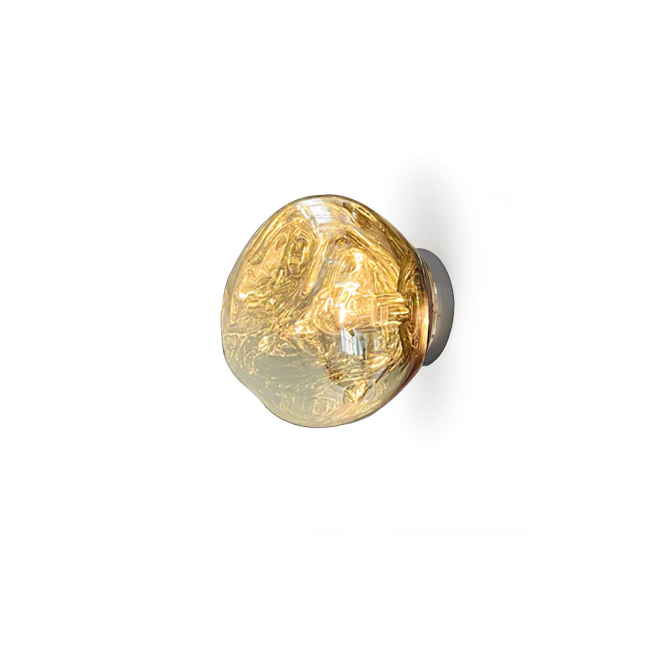 Auden Amber Glass Wall Lamp - Letslighting