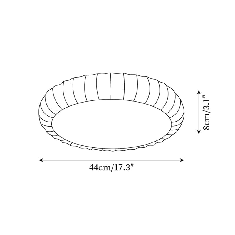 Ceiling Light Soft Green Resin Minimalist Flush Mount Modern - Letslighting