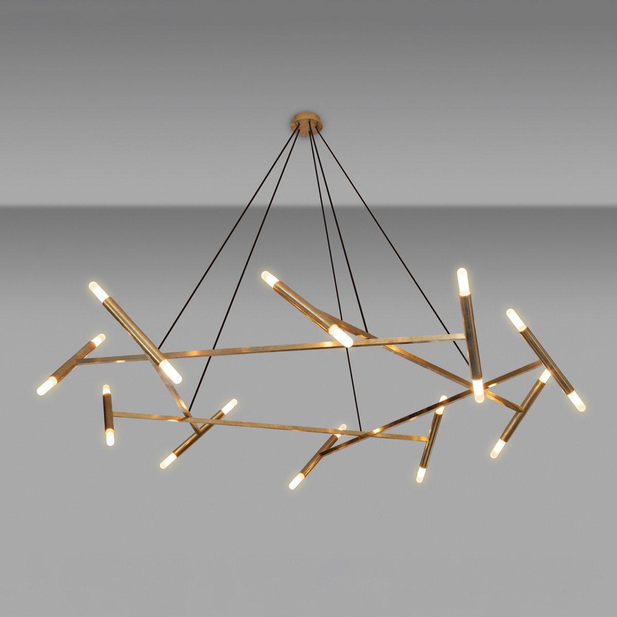 Astra Modern Brass Chandelier - Letslighting