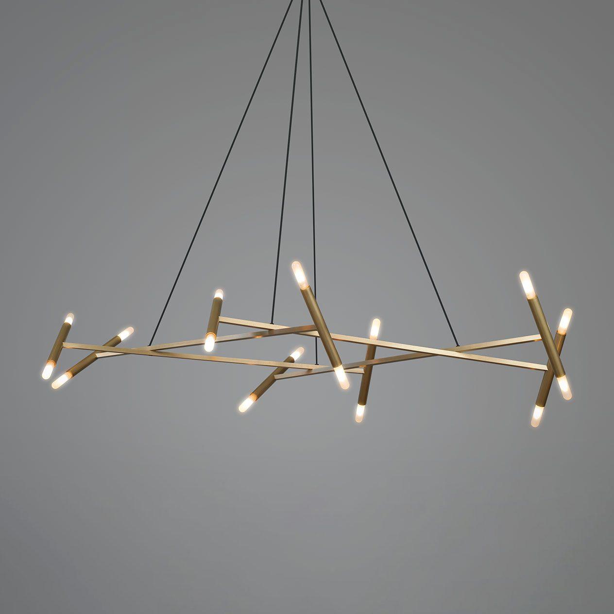 Astra Modern Brass Chandelier - Letslighting
