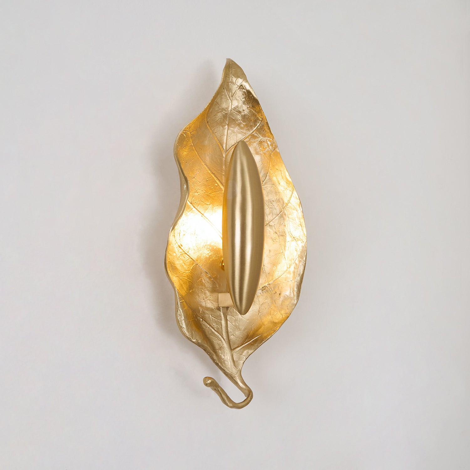 Evraee Nordic Art Leaf Brass Wall Lamp - Letslighting