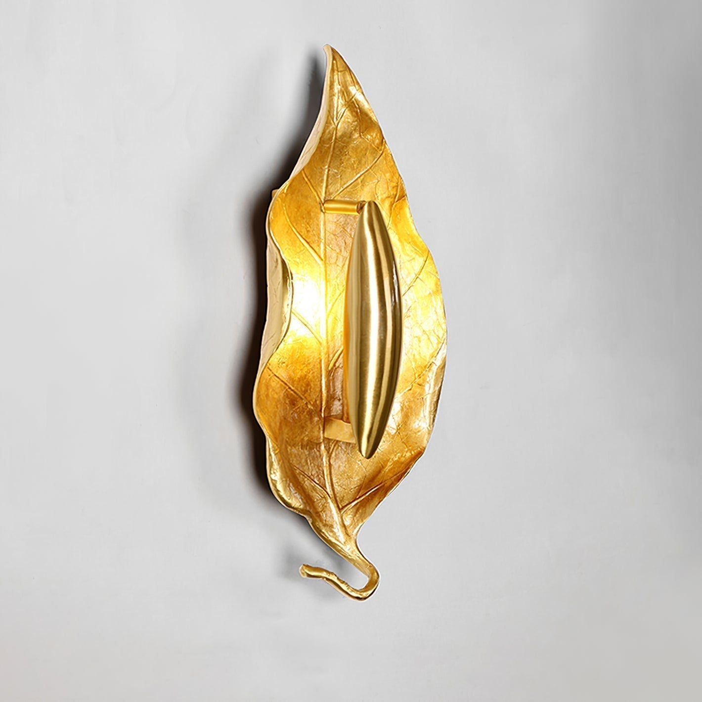 Evraee Nordic Art Leaf Brass Wall Lamp - Letslighting