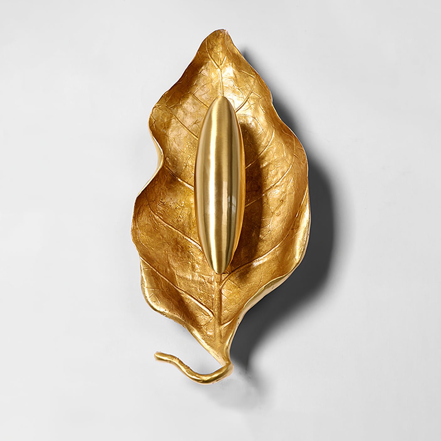 Evraee Nordic Art Leaf Brass Wall Lamp - Letslighting