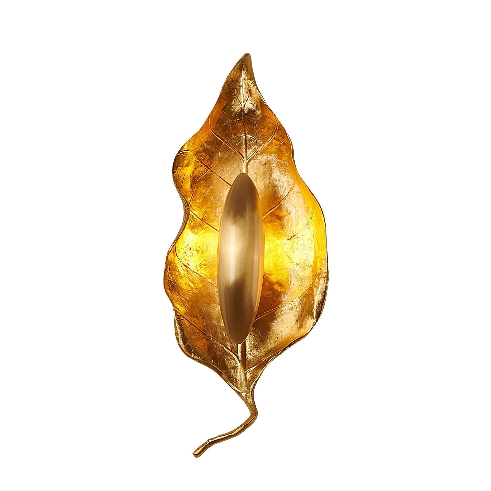 Evraee Nordic Art Leaf Brass Wall Lamp - Letslighting