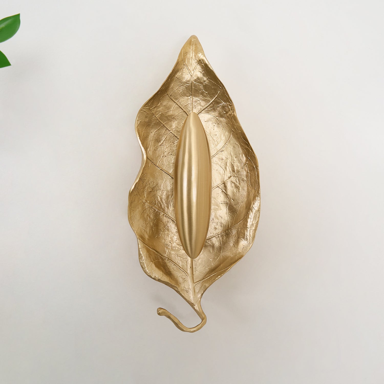 Evraee Nordic Art Leaf Brass Wall Lamp - Letslighting